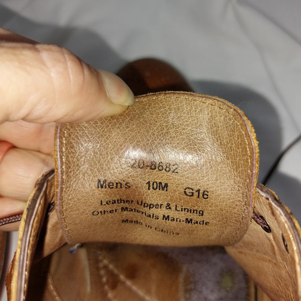 Johnston & Murphy Men’s Sz 12 Conard‎ Cap Toe Oxfords Full Grain Brown 20-8682